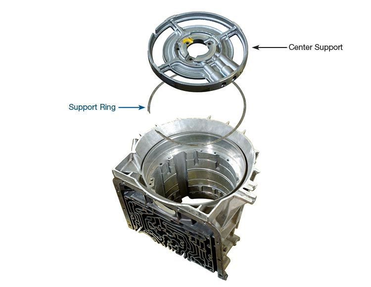 E4OD/4R100 Center Support with Case Saver Snap Ring Tiger Transmissions 