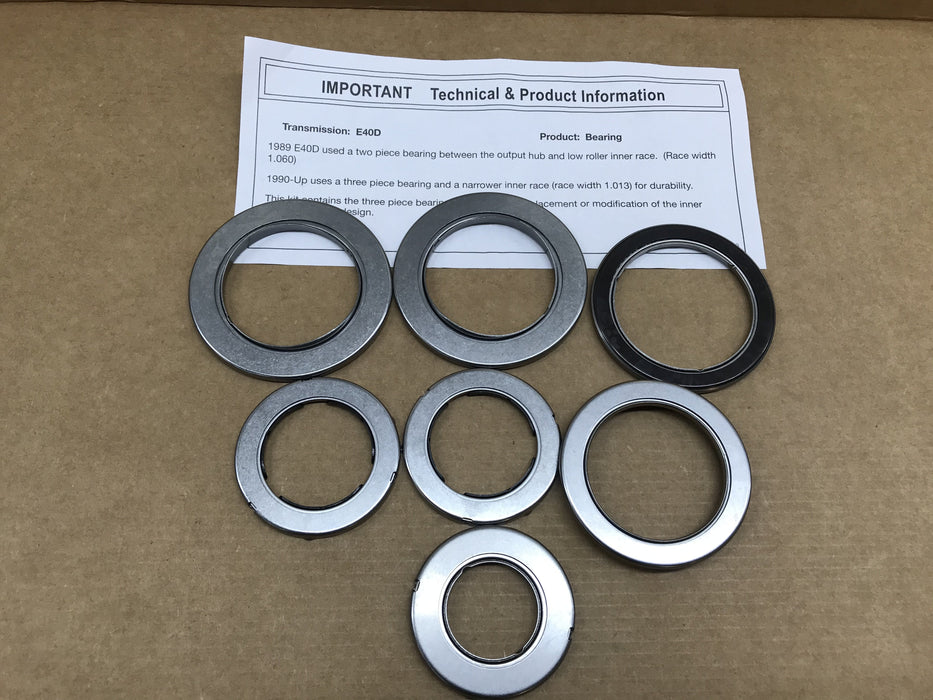 4R100/E4OD 7 piece sonnax Koyo bearing set SBK-F5 36201E Tiger Transmissions