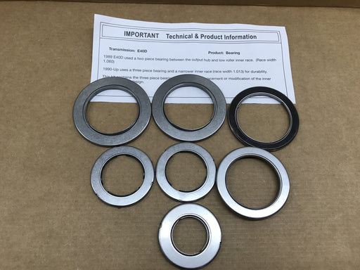 4R100/E4OD 7 piece sonnax Koyo bearing set SBK-F5 36201E Tiger Transmissions